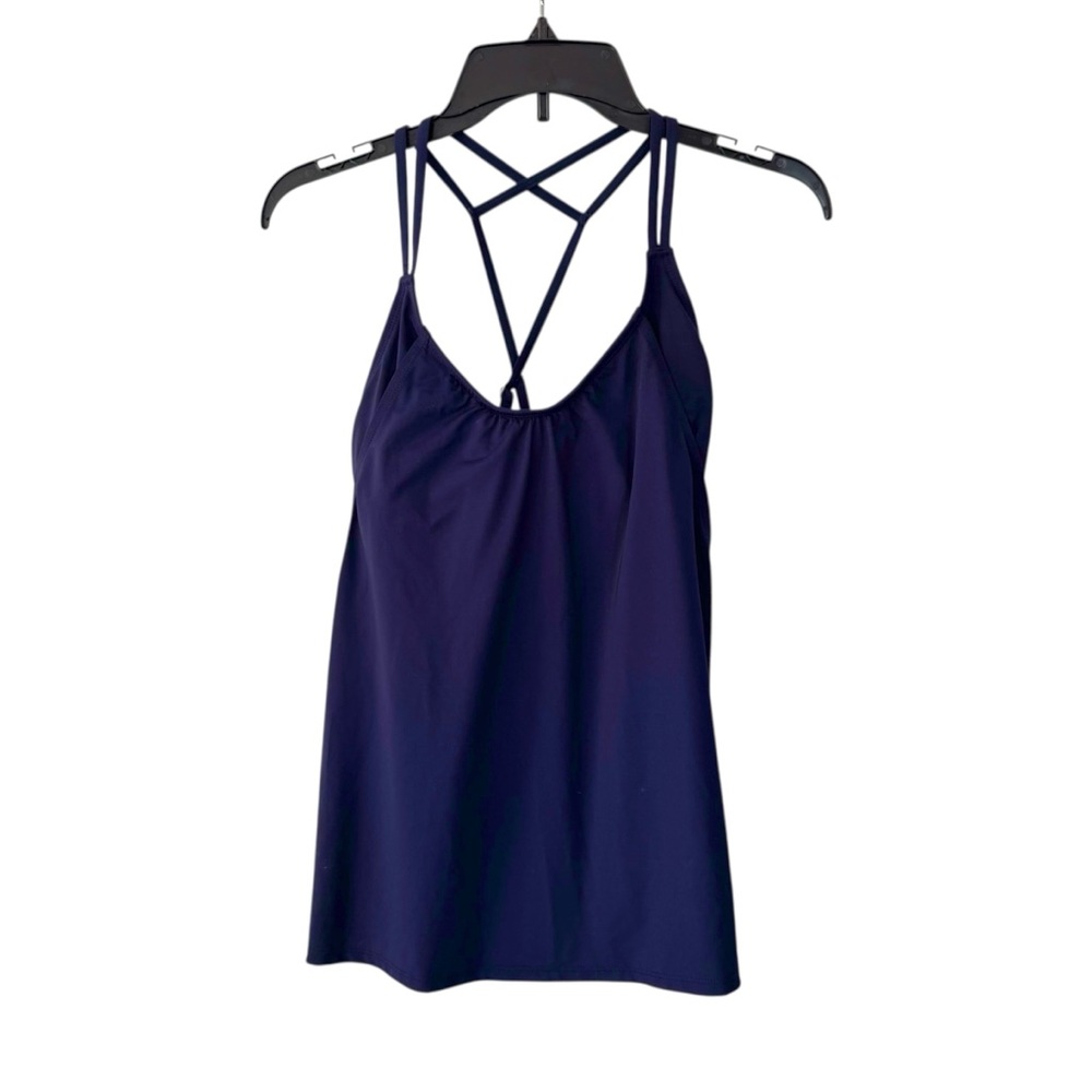 Athleta Hang Loose‎ Navy Blue Tankini Top